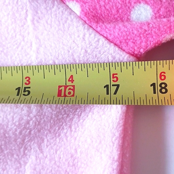 NWOT LOVE Pajama Set Girl's Pink/White Long Sleeve Top 14 Bottom 10/12 - Picture 8 of 12